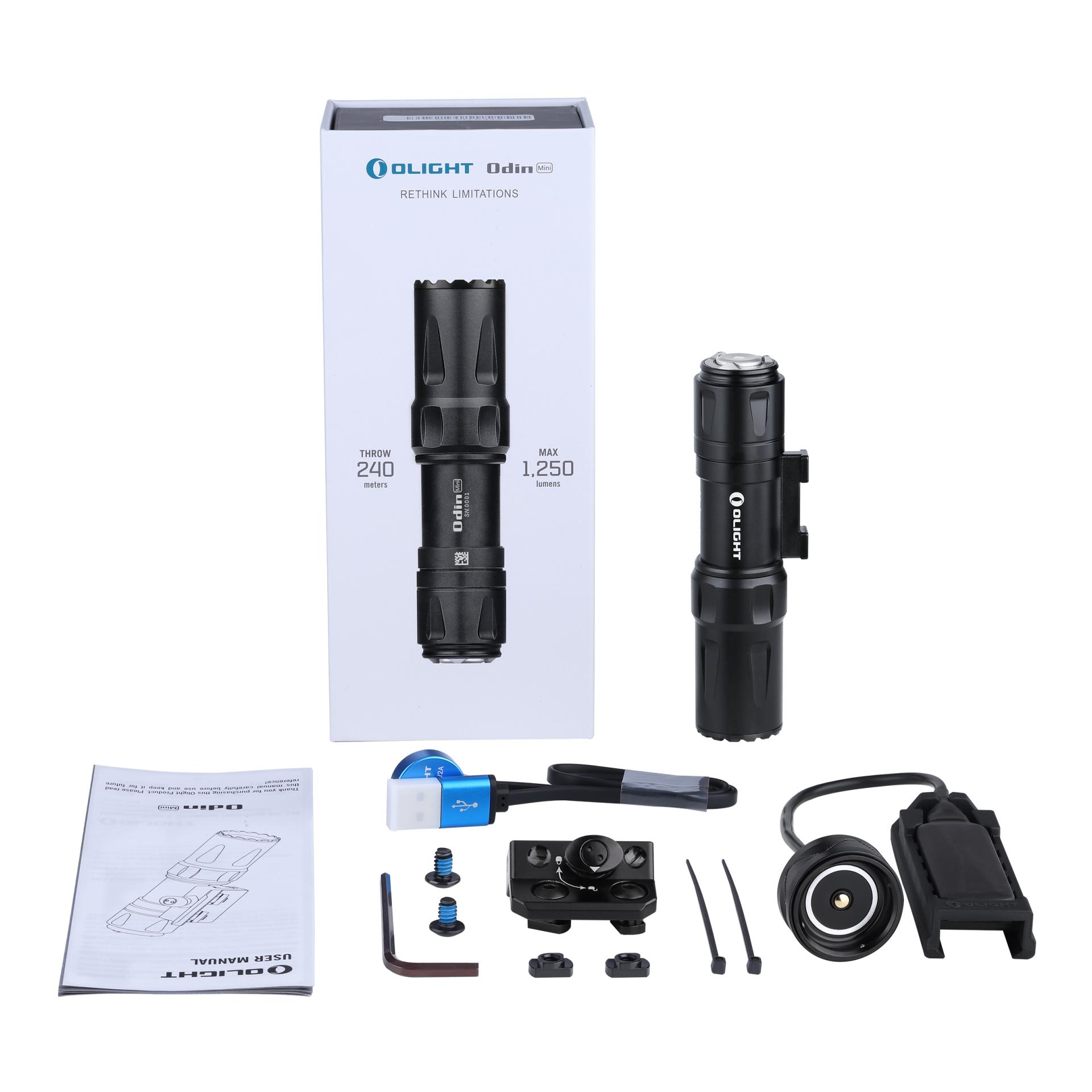 Odin mini LED Taschenlampe - Schwarz