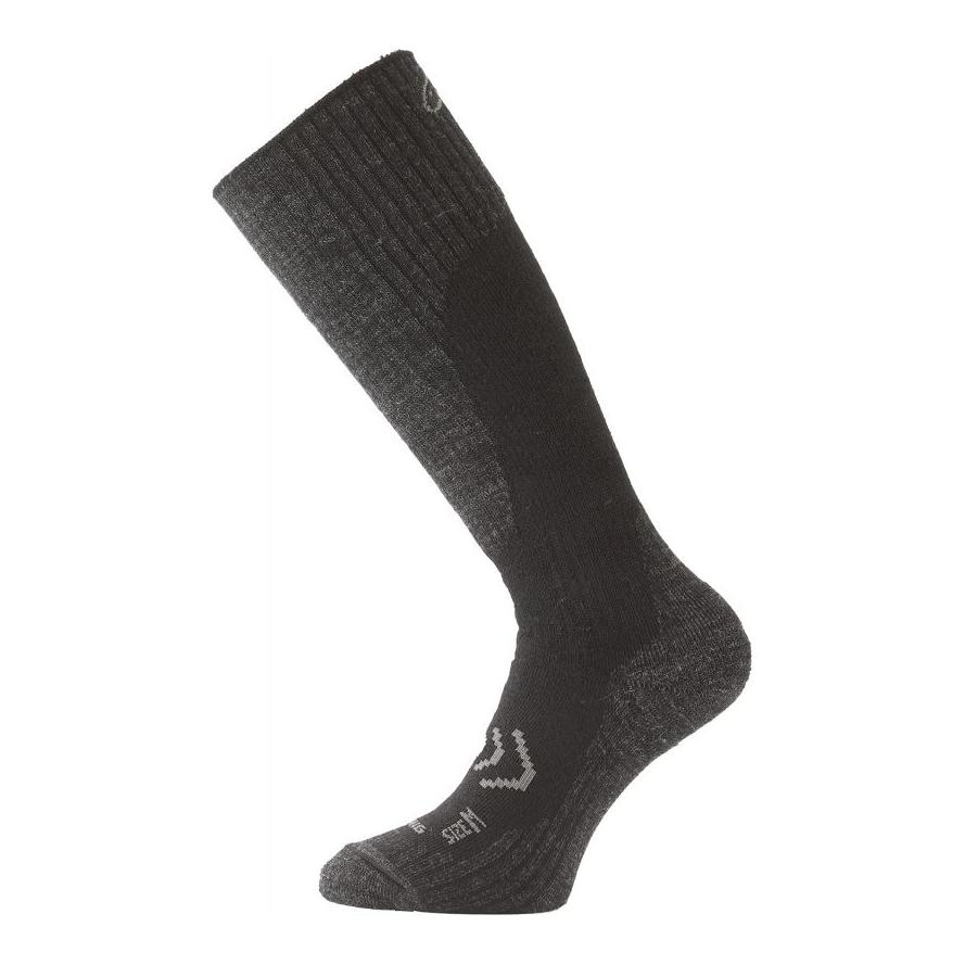 Lasting Merino-Ski-Kniesocke SKM 909 - schwarz