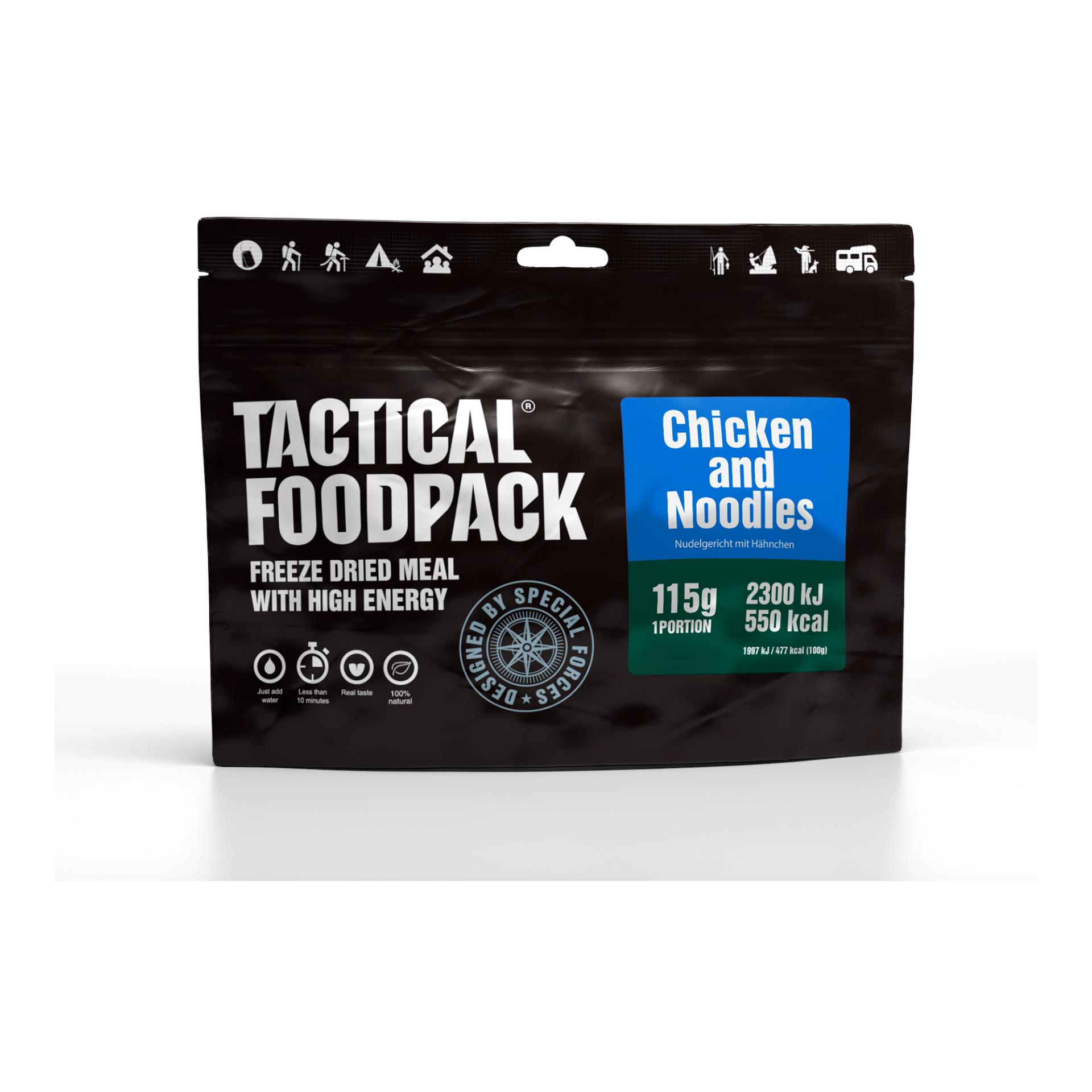 Tactical Foodpack Chicken and Noodles - Schwarz -