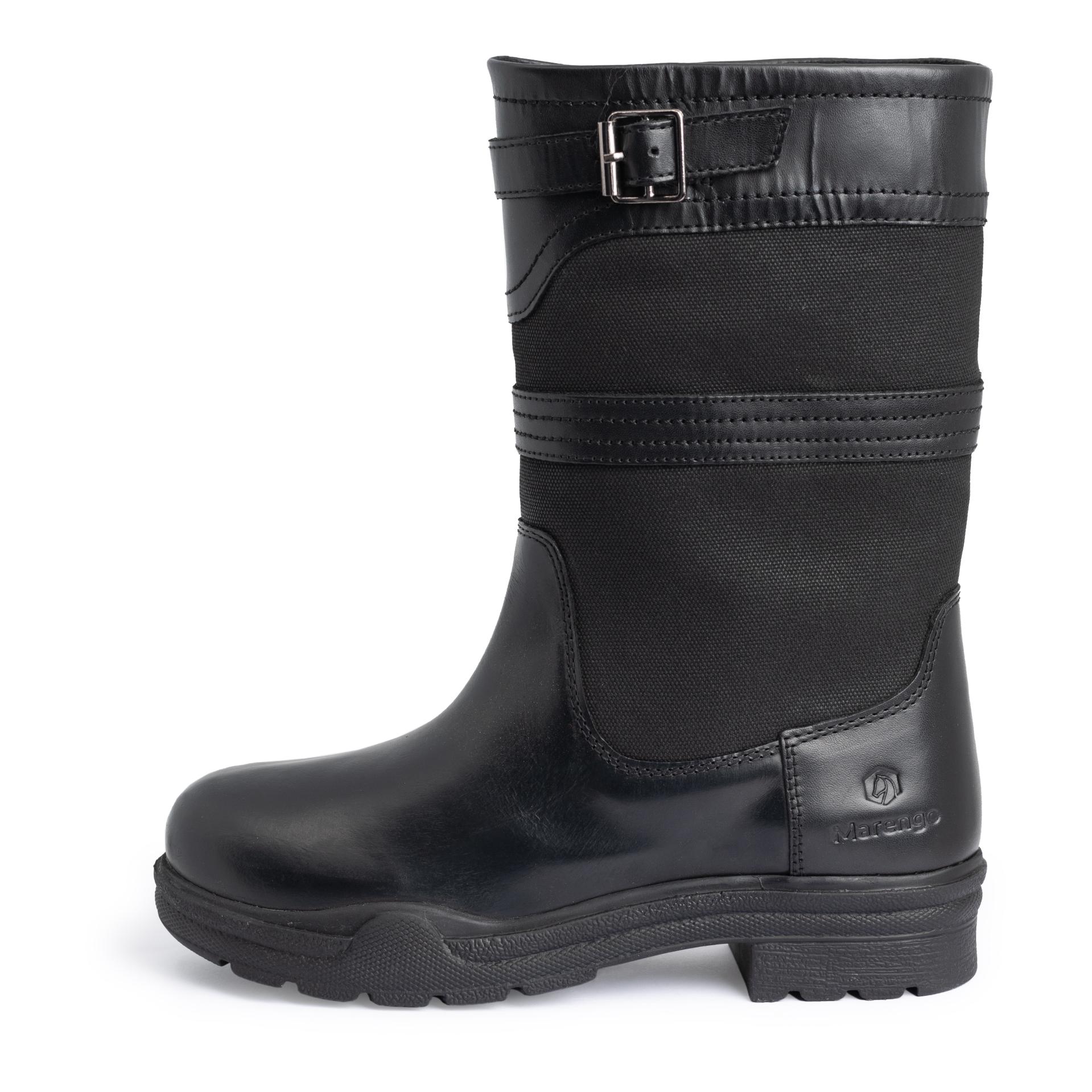 Marengo Stallboots Classic Echtleder - Schwarz -