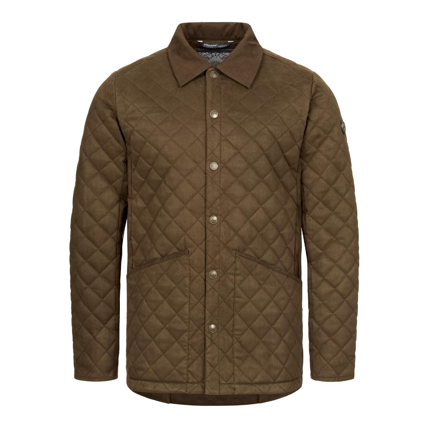 Blaser Herren Suede Jacke Damian - Dunkelbraun -