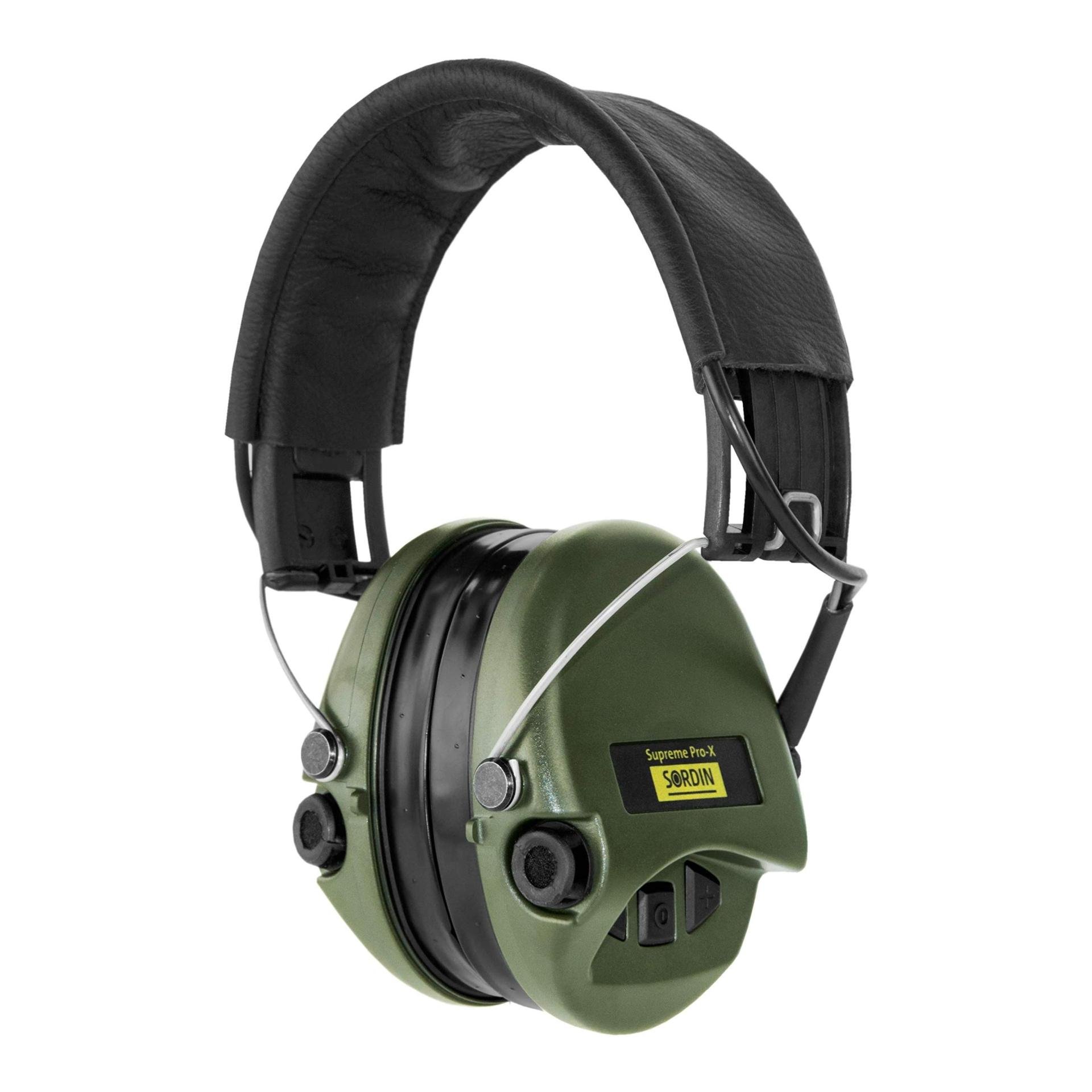 Casque anti-bruit Vert militaire - Serre-tête pliable