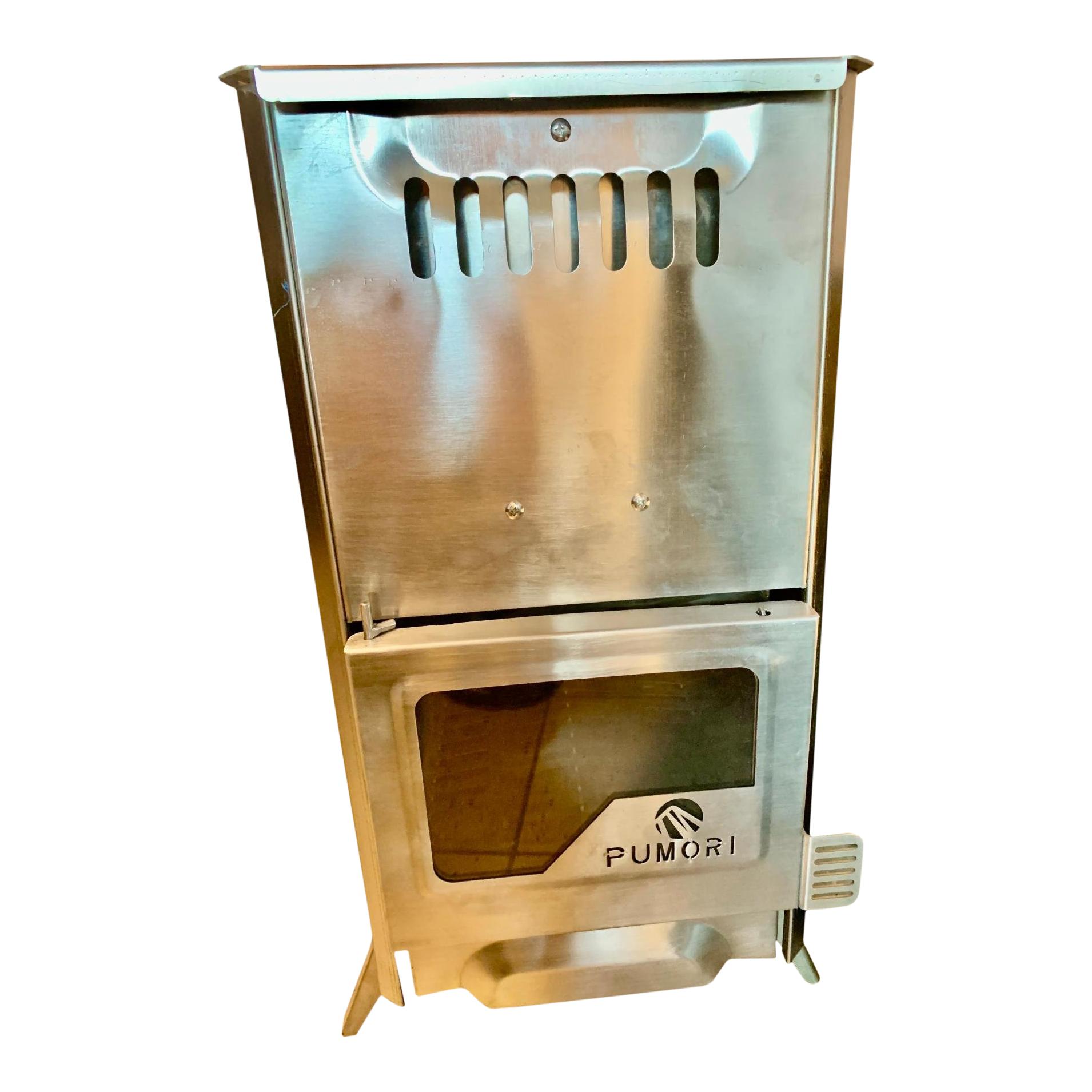 Ofen mit Glastür für Saunazelt