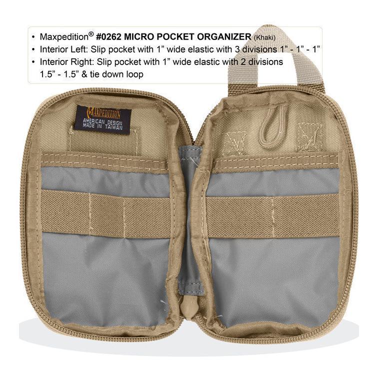 Micro Pocket Organizer - Khaki