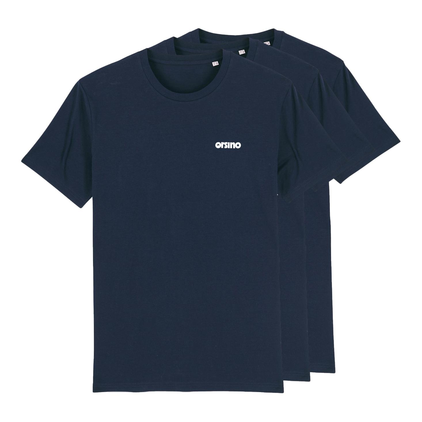 orsino 3er Bio Basic-Set T-Shirt - Navy -