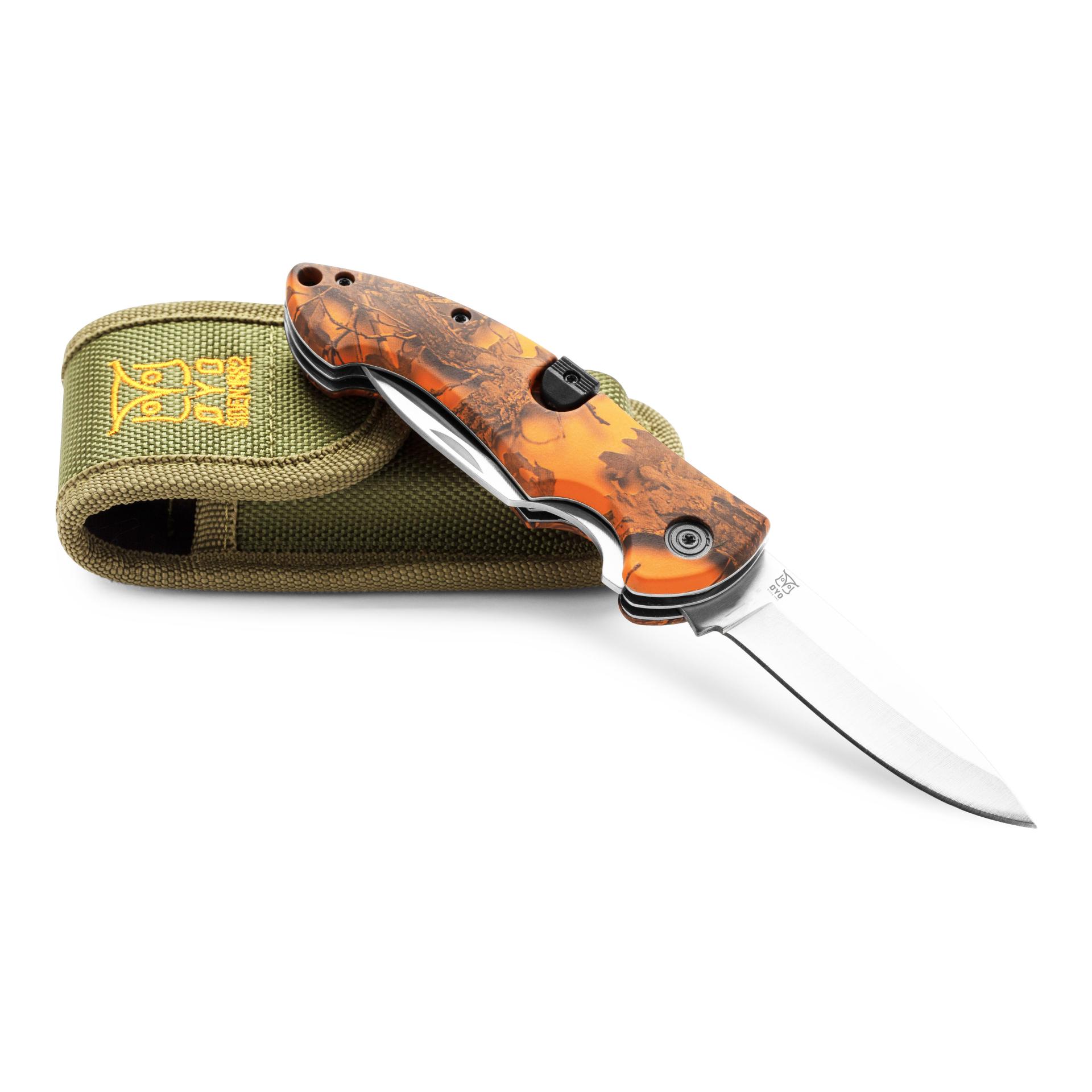 GEVIR DUO - Jagdklappmesser mit zwei Klingen und Hülle