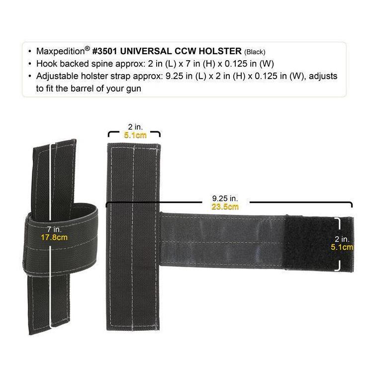 Universal CCW Holster - Schwarz