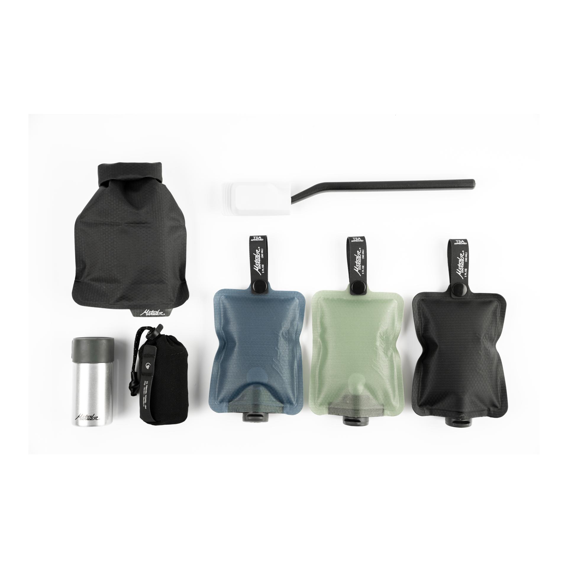 FlatPak Toilettenartikelflaschen (3er-Pack)