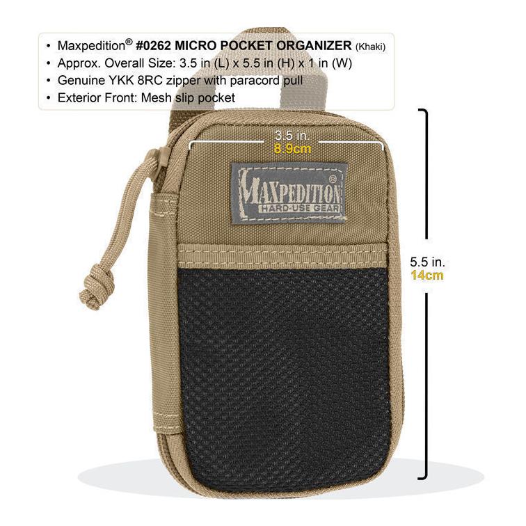 Micro Pocket Organizer - Khaki
