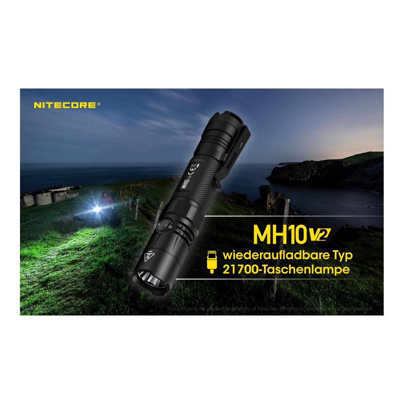 MH10 V2 Taschenlampe 1200 Lumen