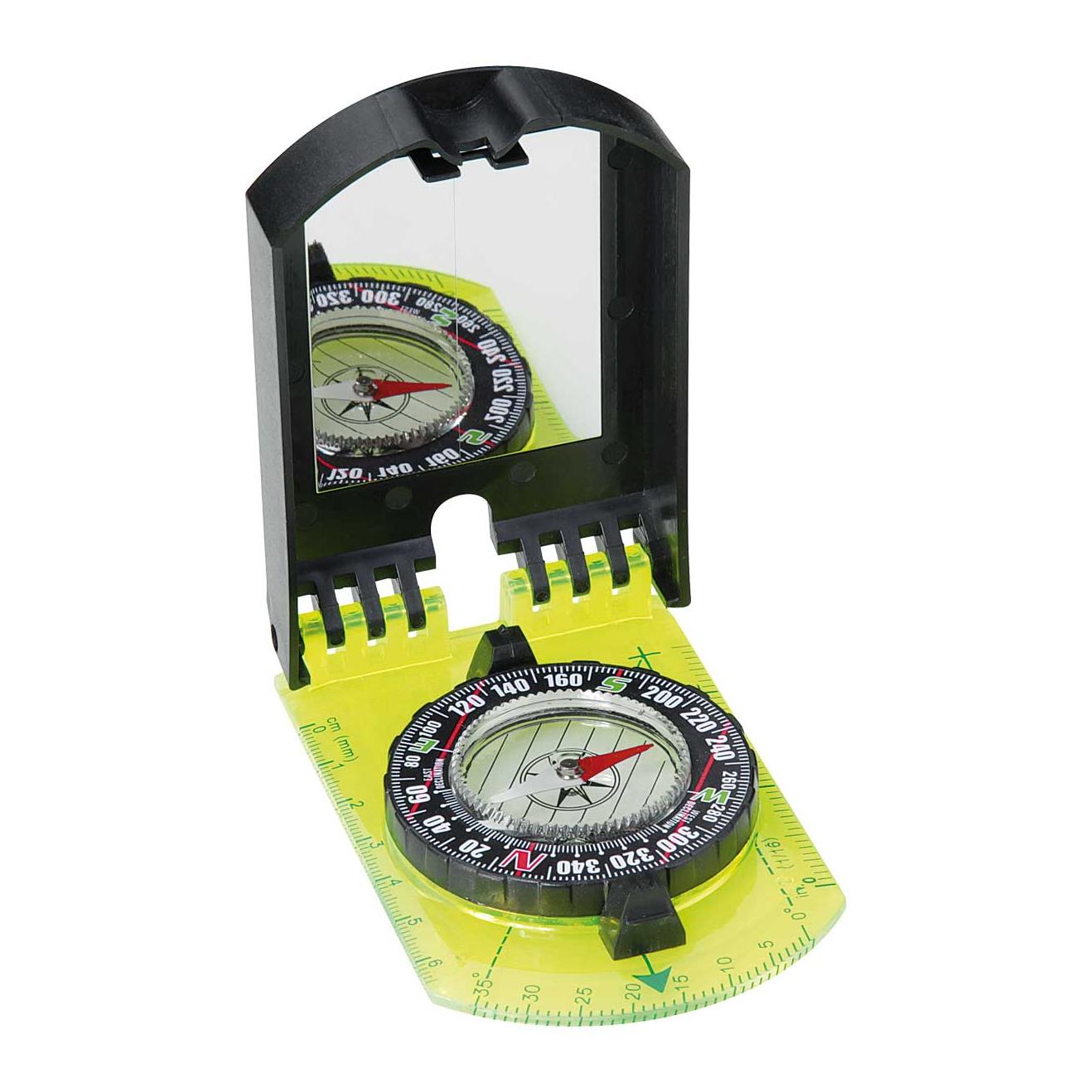 Herbertz Platten und Peilkompass, transparente Bodenplatte - Gelb -
