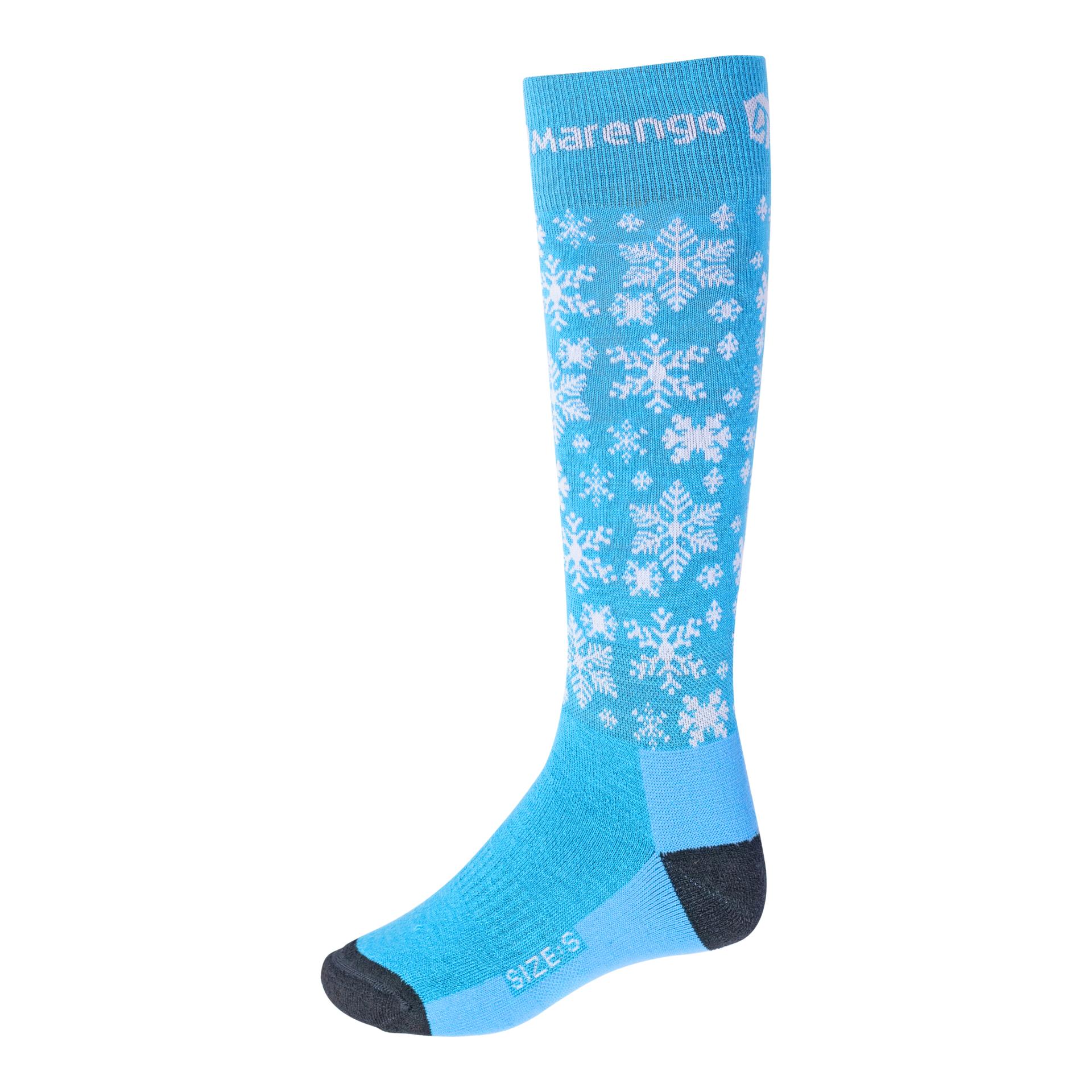 Marengo Reitsocken Winter Snowflake - Winter Sky Blue -