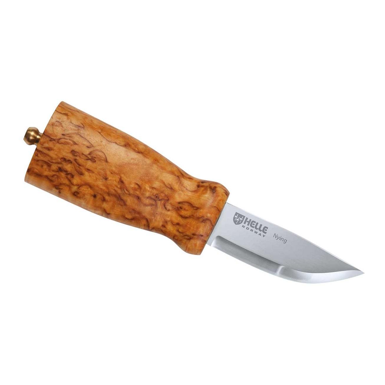 Helle Jagd-/Outdoormesser Nying - Maserbirke - Braun -