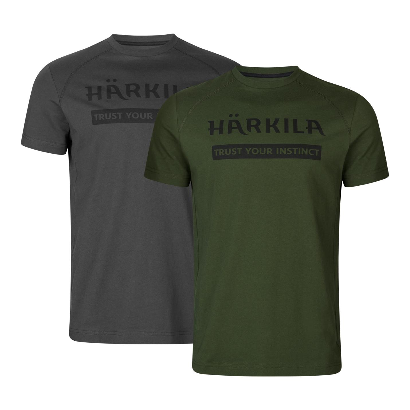 Logo T-Shirt 2er-pack - Duffel green/Phantom