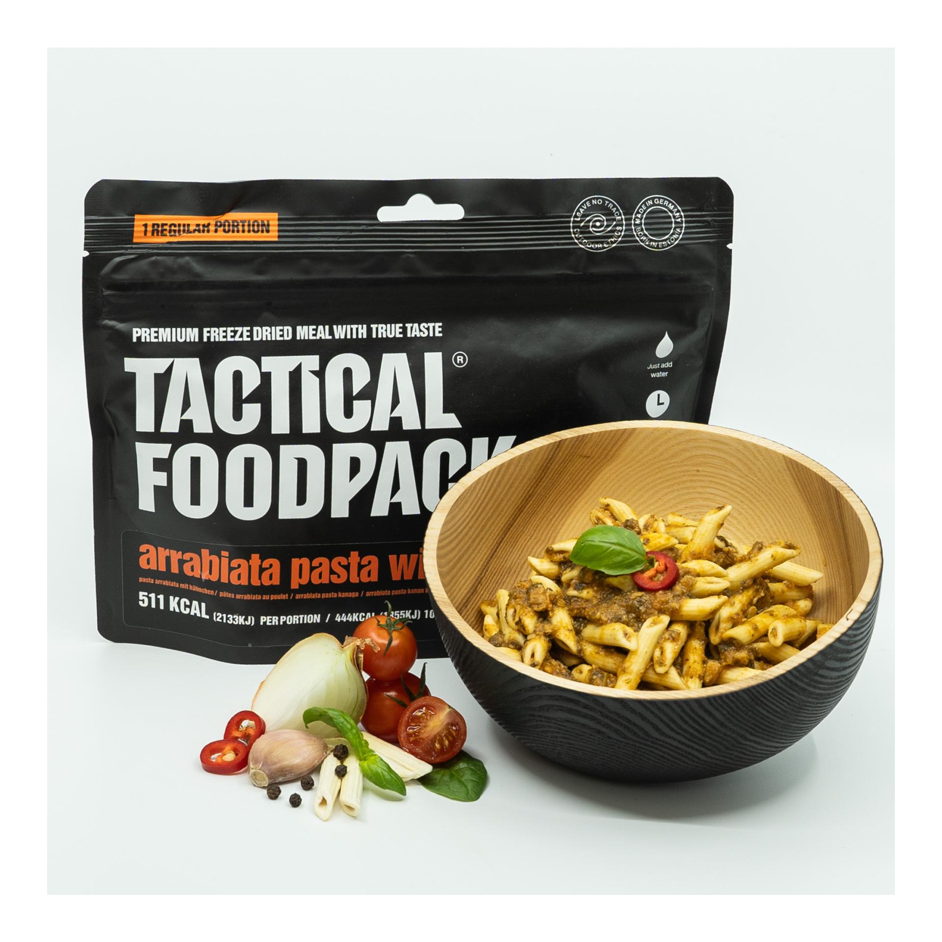 Tactical Foodpack Arrabiata Pasta with Chicken