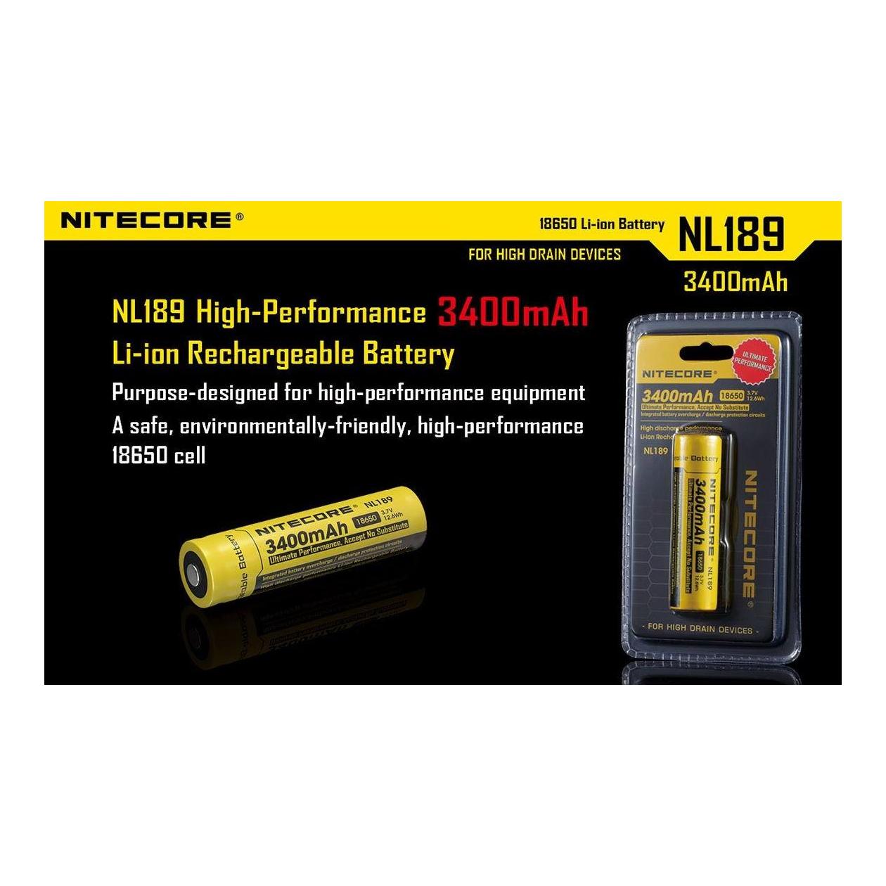 Batterie 18650 3400mAh NL189