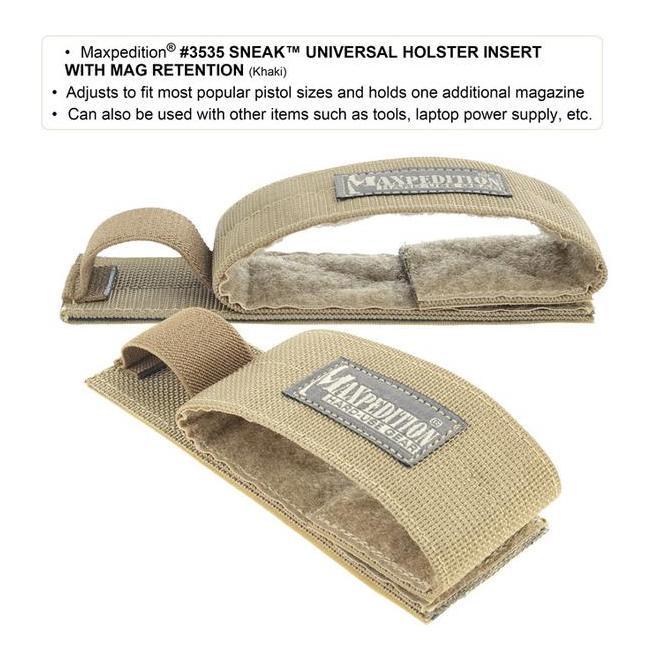Maxpedition SNEAK™ Universal Holster Insert mit Mag Retention - noir