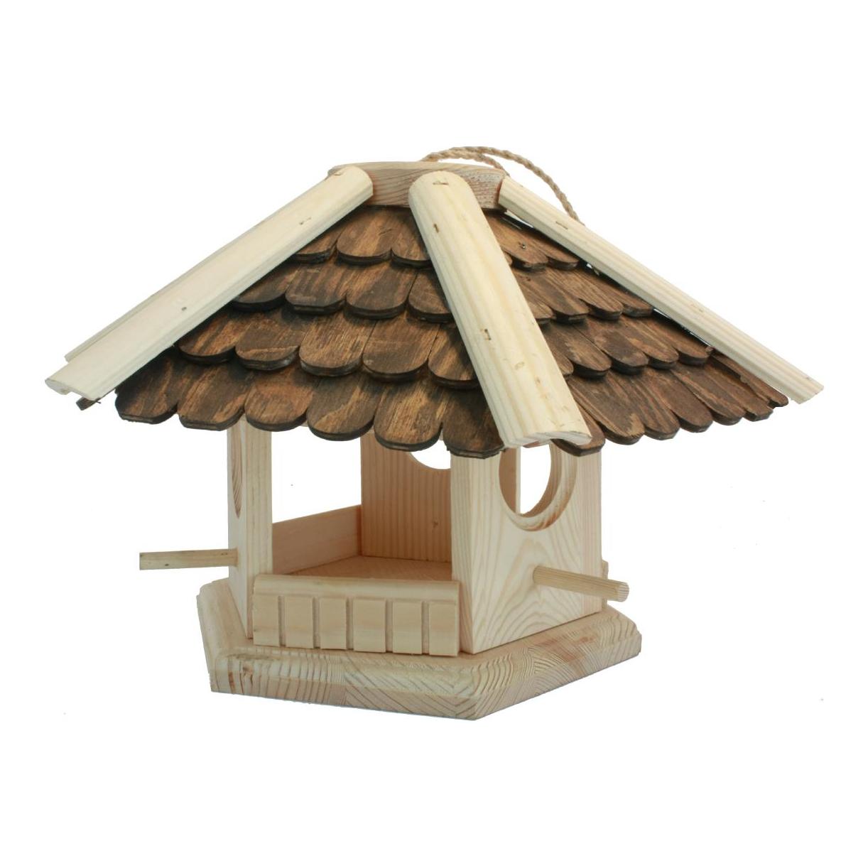 Hauptner Vogelhaus Pavillon mit Schindeldach - Fichte - Holz -