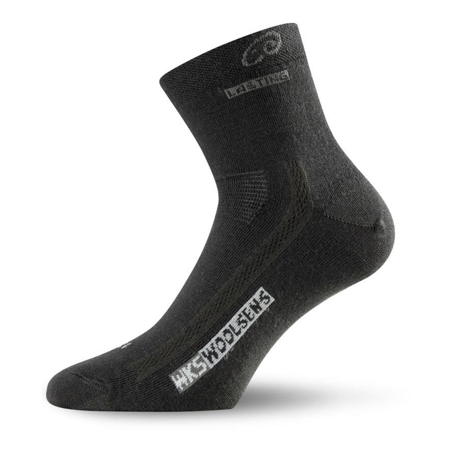 Chaussettes de randonnée unisexe en mérinos WKS Sommer - noir