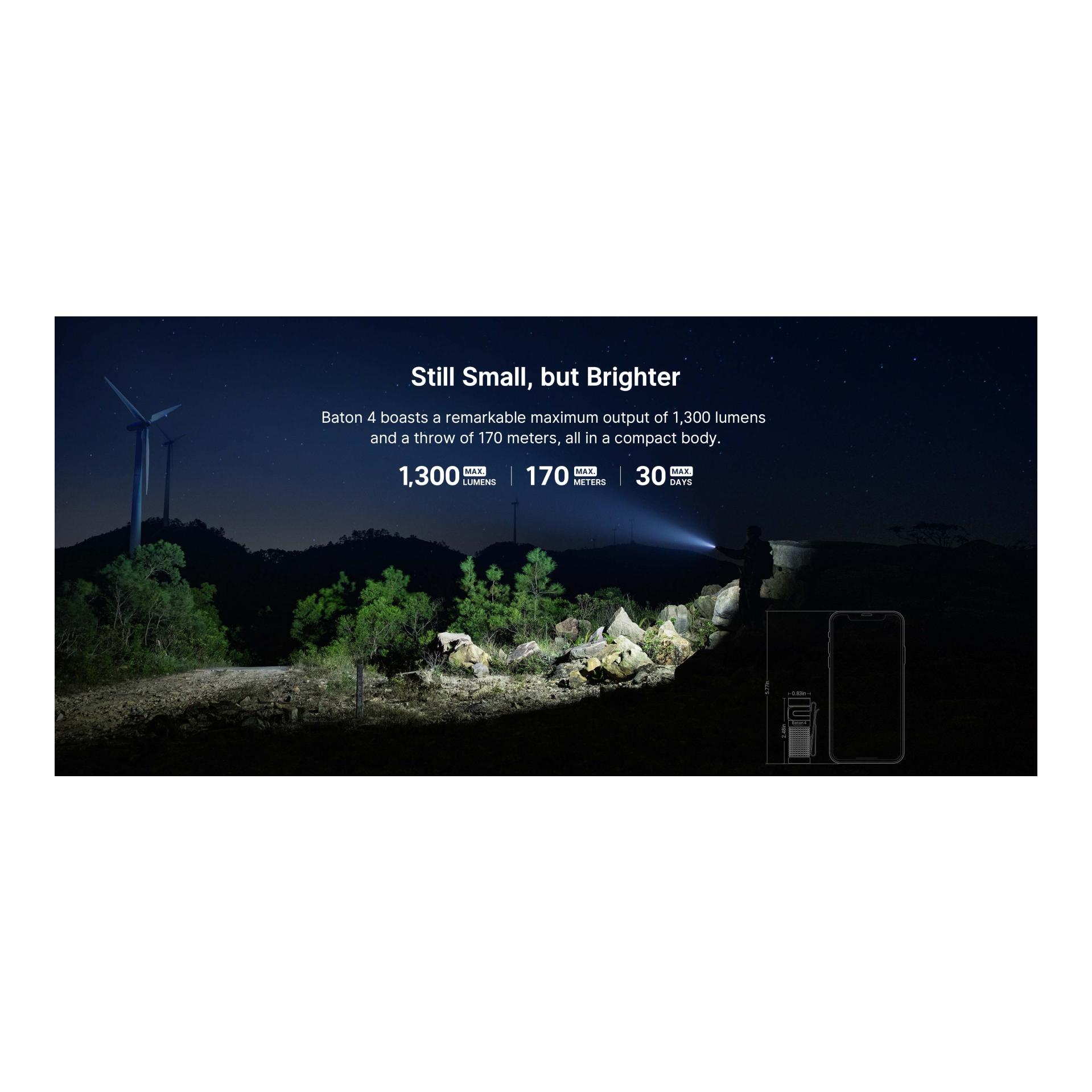 Baton 4 - Premium Edition - EDC Taschenlampe Baton 4 - Premium Edition - EDC Taschenlampe