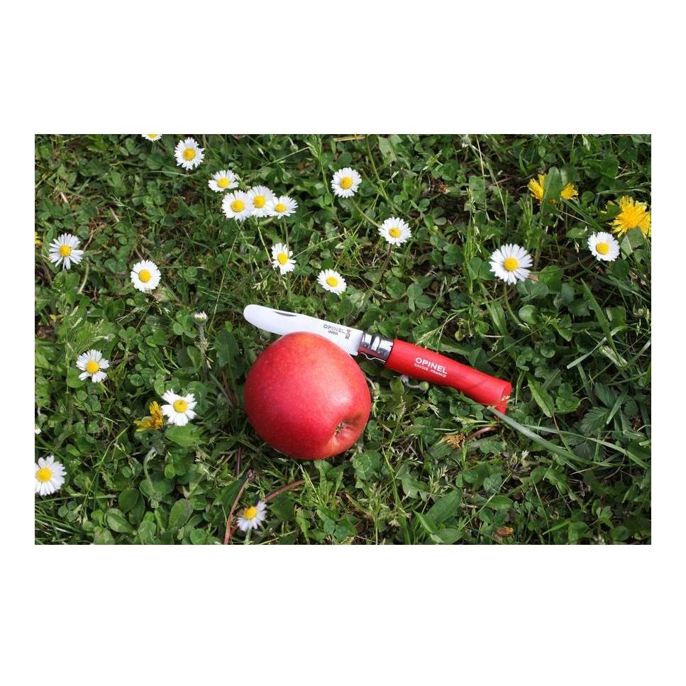 Kindermesser Mein erstes Opinel - Buchenholz Rot
