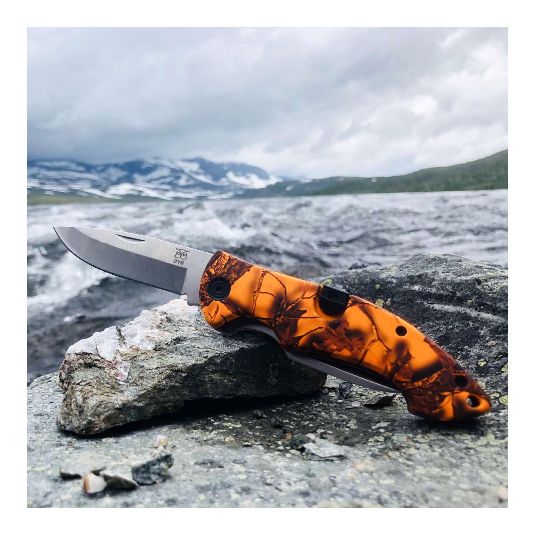 GEVIR DUO - Jagdklappmesser mit zwei Klingen und Hülle