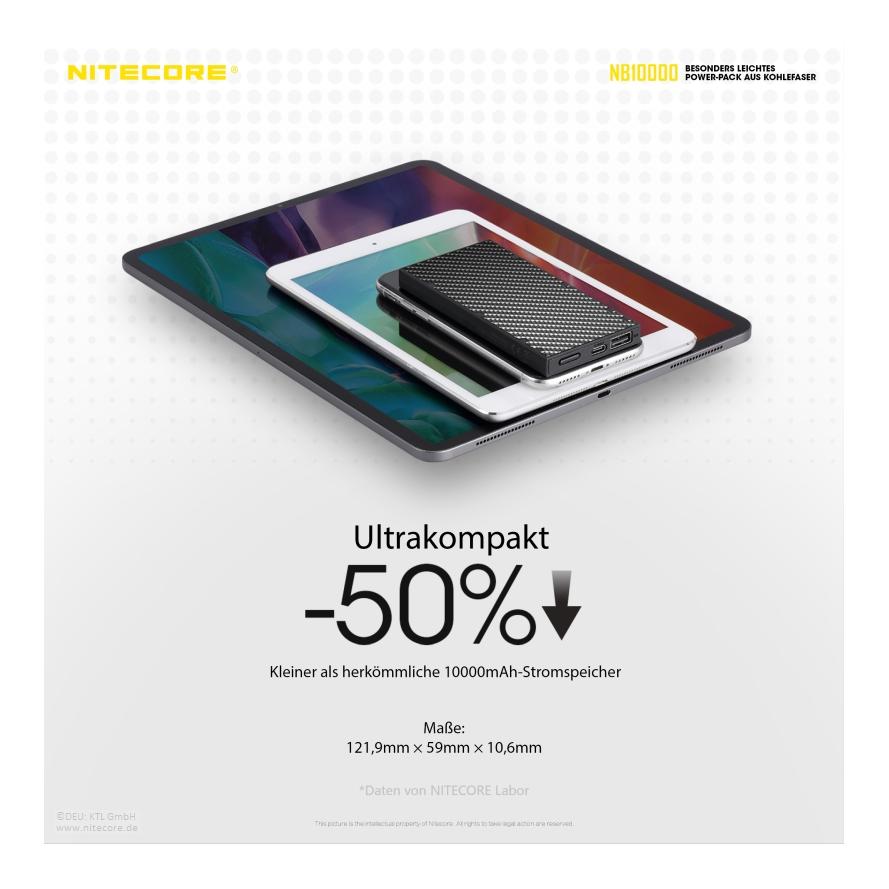 NB10000 Gen3 Carbon Powerbank - 10000mAh