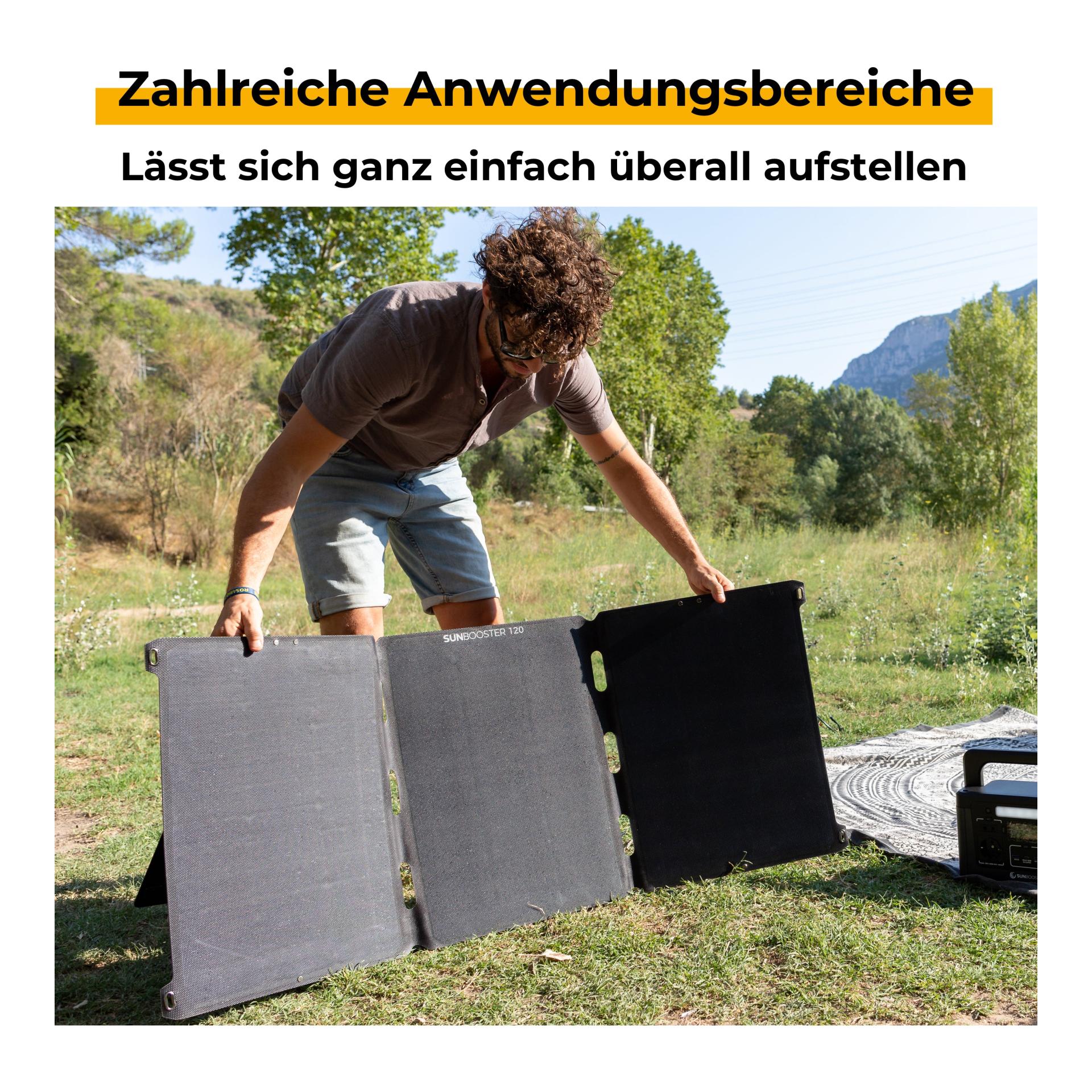Tragbares Solarpanel SUNBOOSTER 120