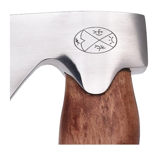 Unna Aksu - Braun - Jagdaxt mit Lederscheide