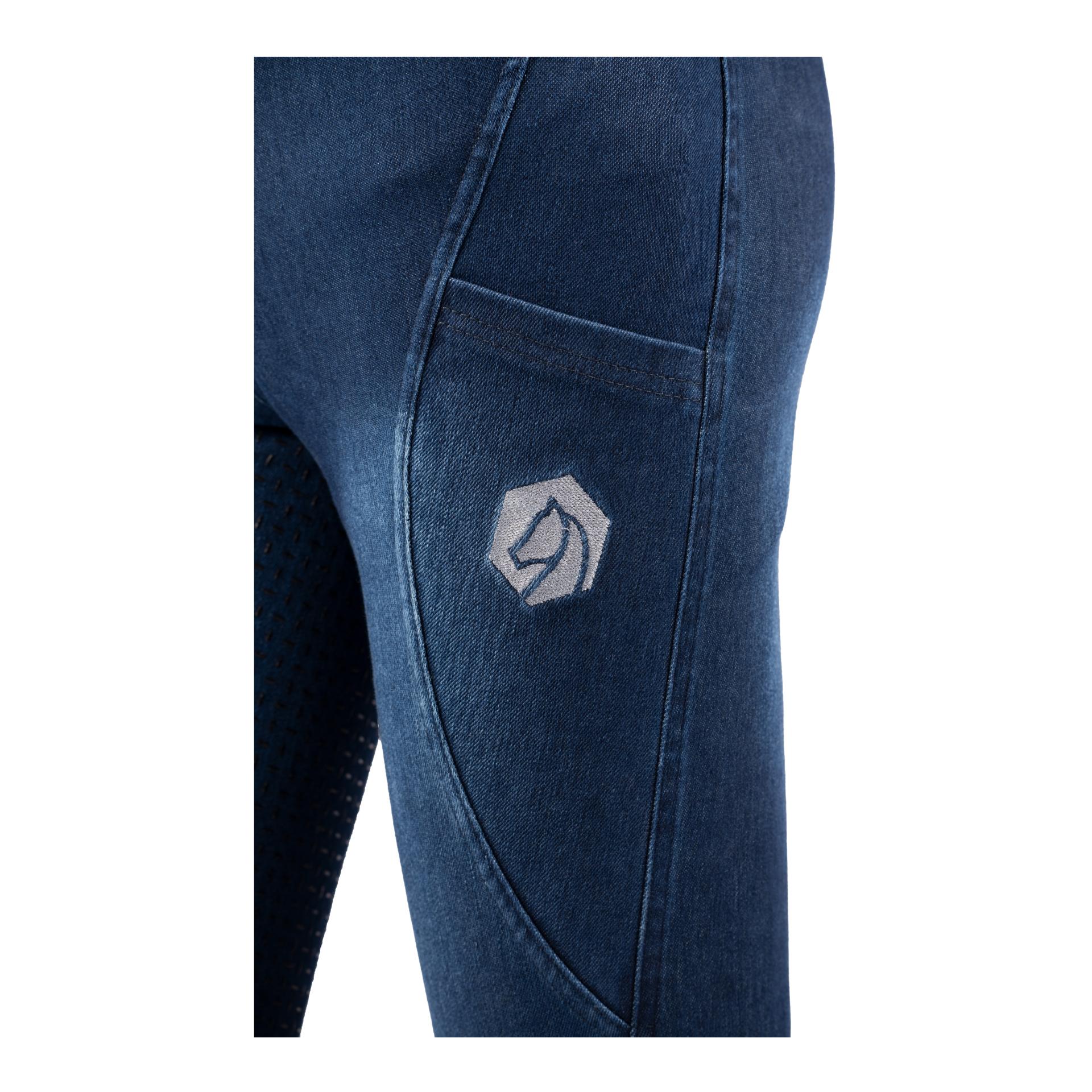 Reitleggings Jeans Fullgrip Damen