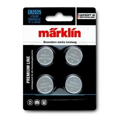 Märklin Premium Line Lithium CR2025 Knopfzelle, 3V, 4er - Grau -