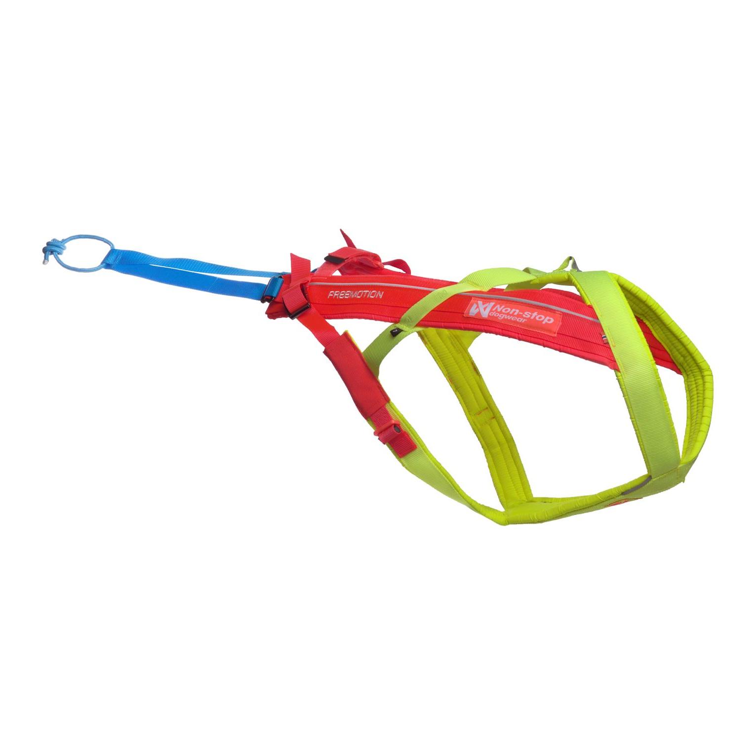 Non-stop Dogwear Zuggeschirr Freemotion Harness LIMITED EDITION - Pink / Gelb -