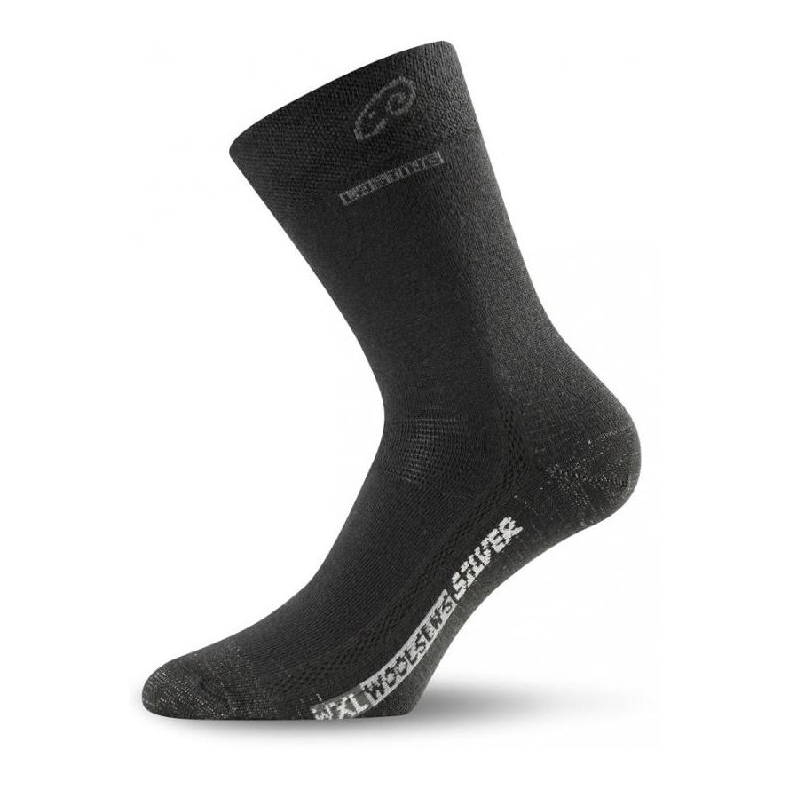 Chaussettes d'hiver unisexe en mérinos WXL - noir