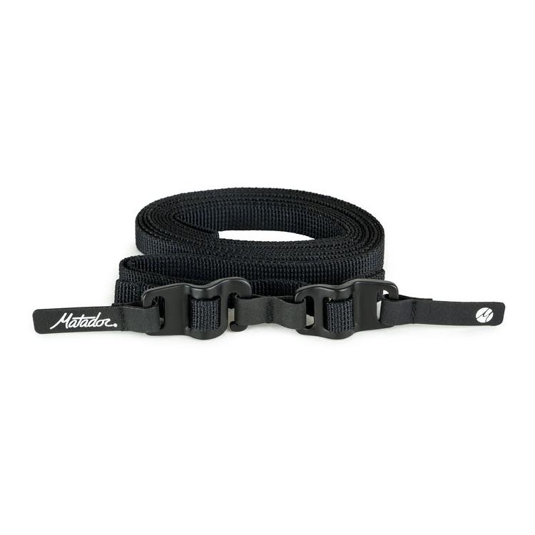 Matador Better Tether Ausrüstungs-Straps 2er Pack - Schwarz