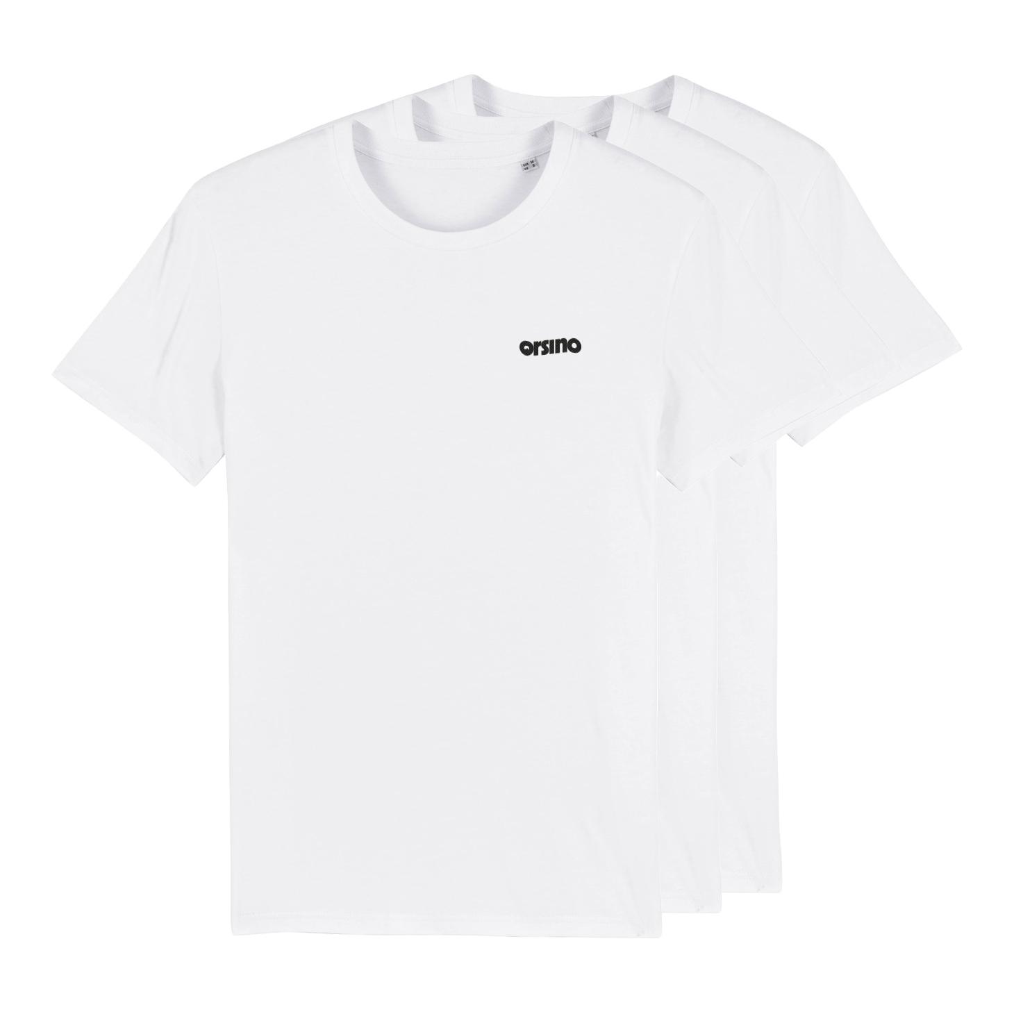orsino 3er Bio Basic-Set T-Shirt - Weiss -