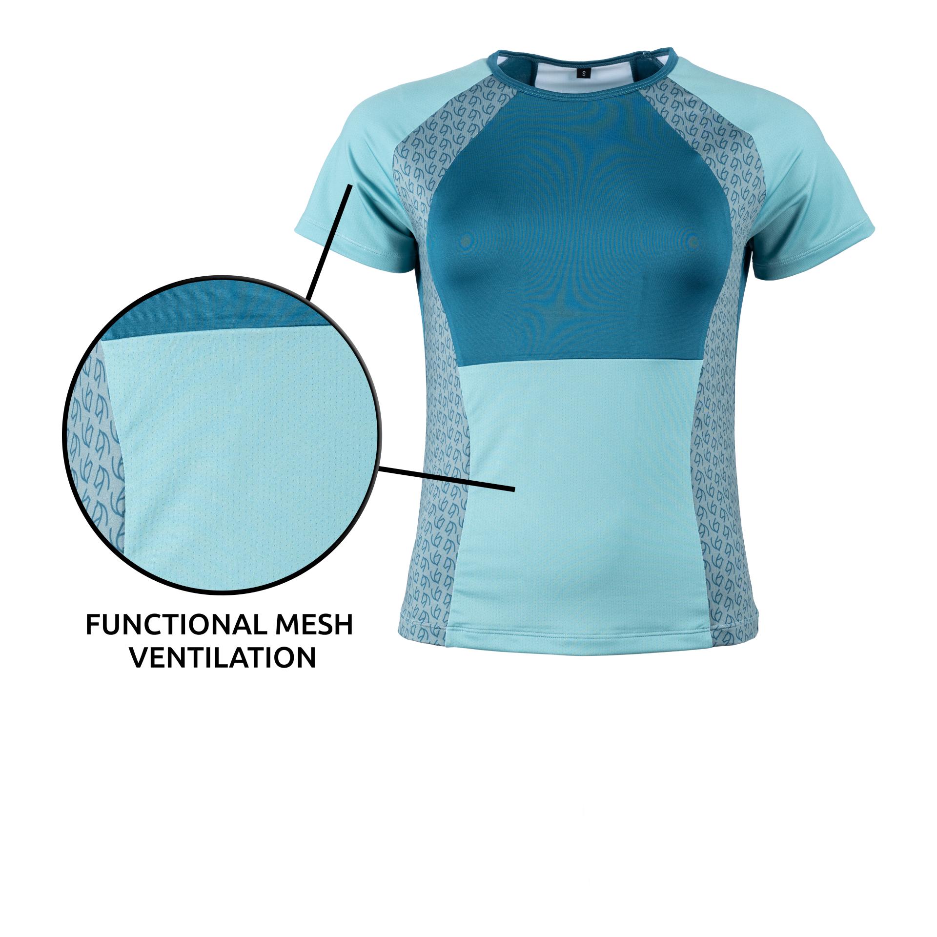 Marengo Funktionsshirt Summer Wind Mesh kurzarm - Dark Atlantic -