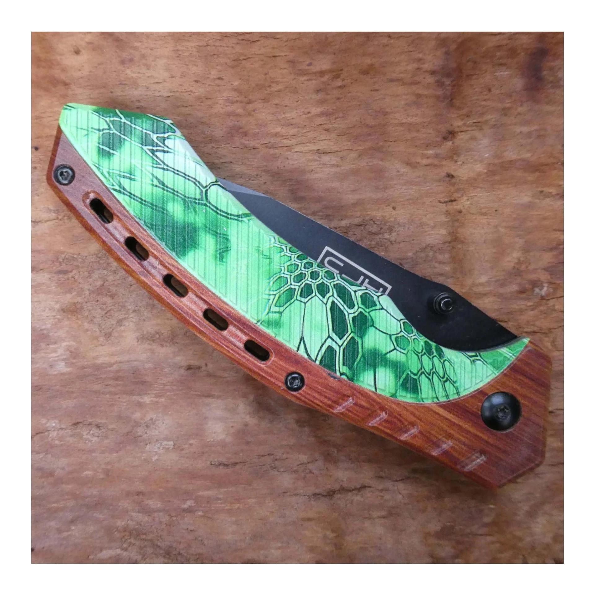 Einhandmesser Holz/Camo