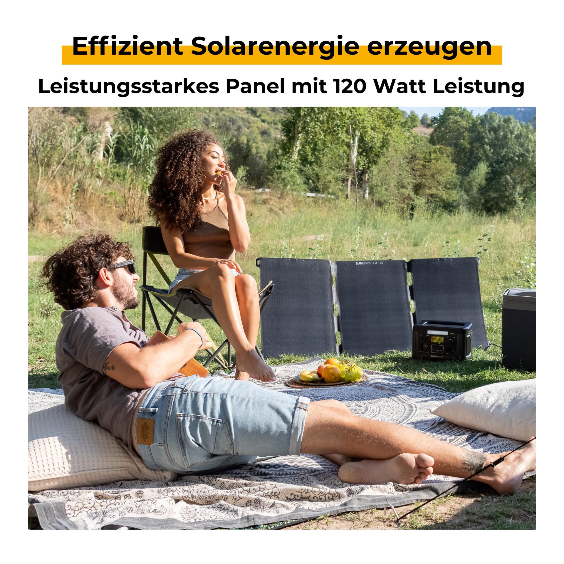 Tragbares Solarpanel SUNBOOSTER 120