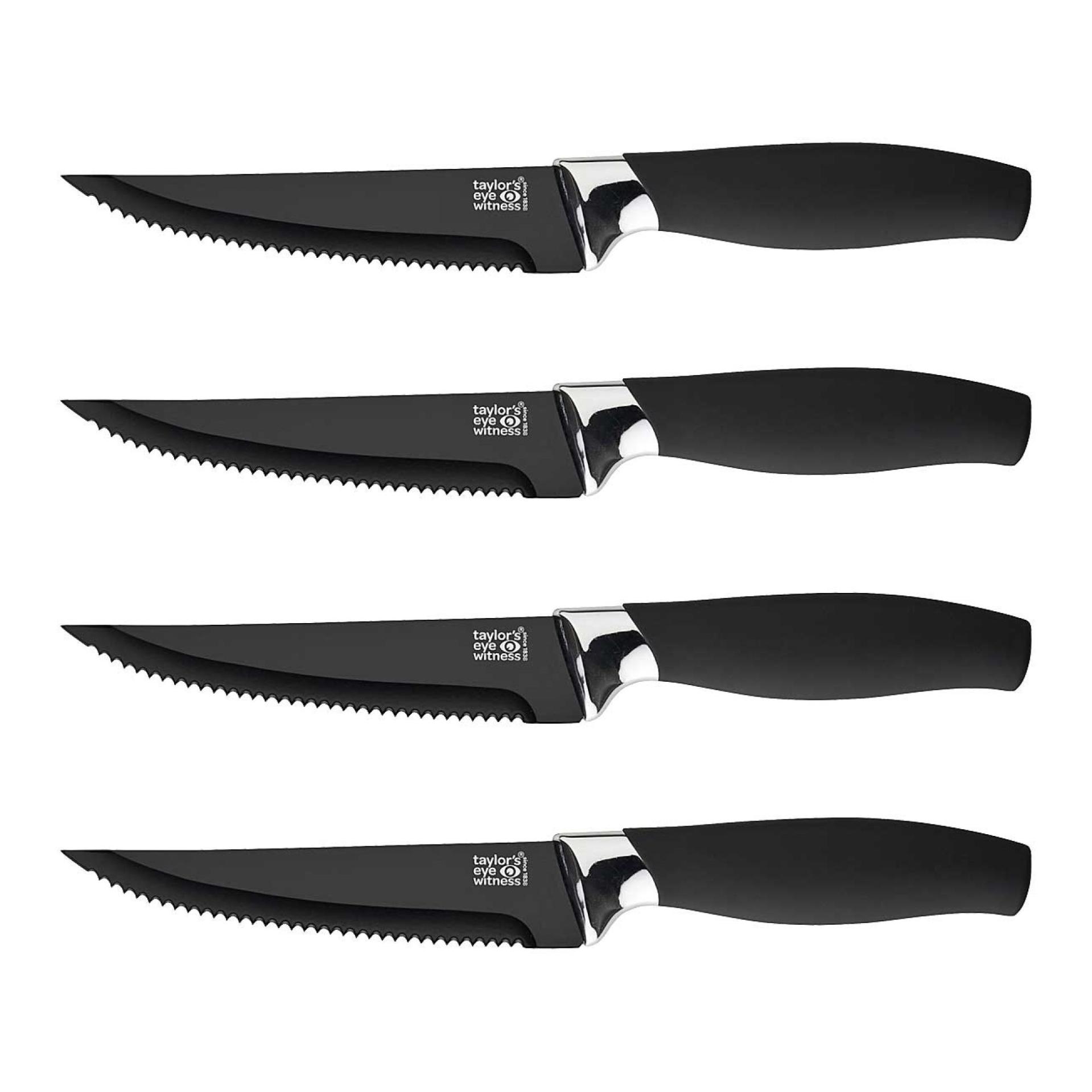 Steakmesser-Set - schwarz