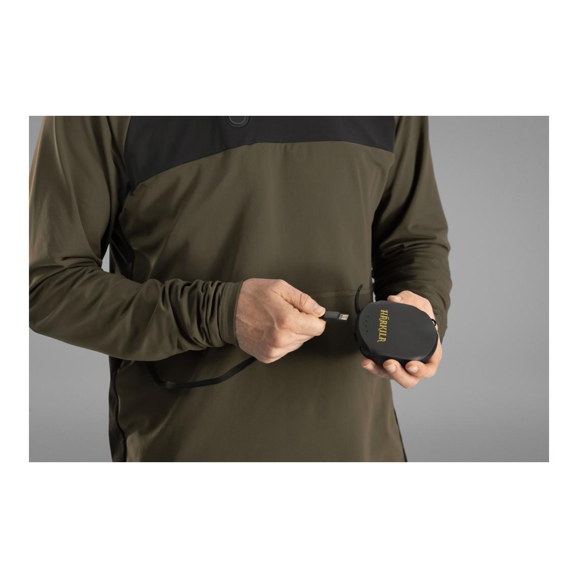 Heat L/S T-Shirt - willow green/black