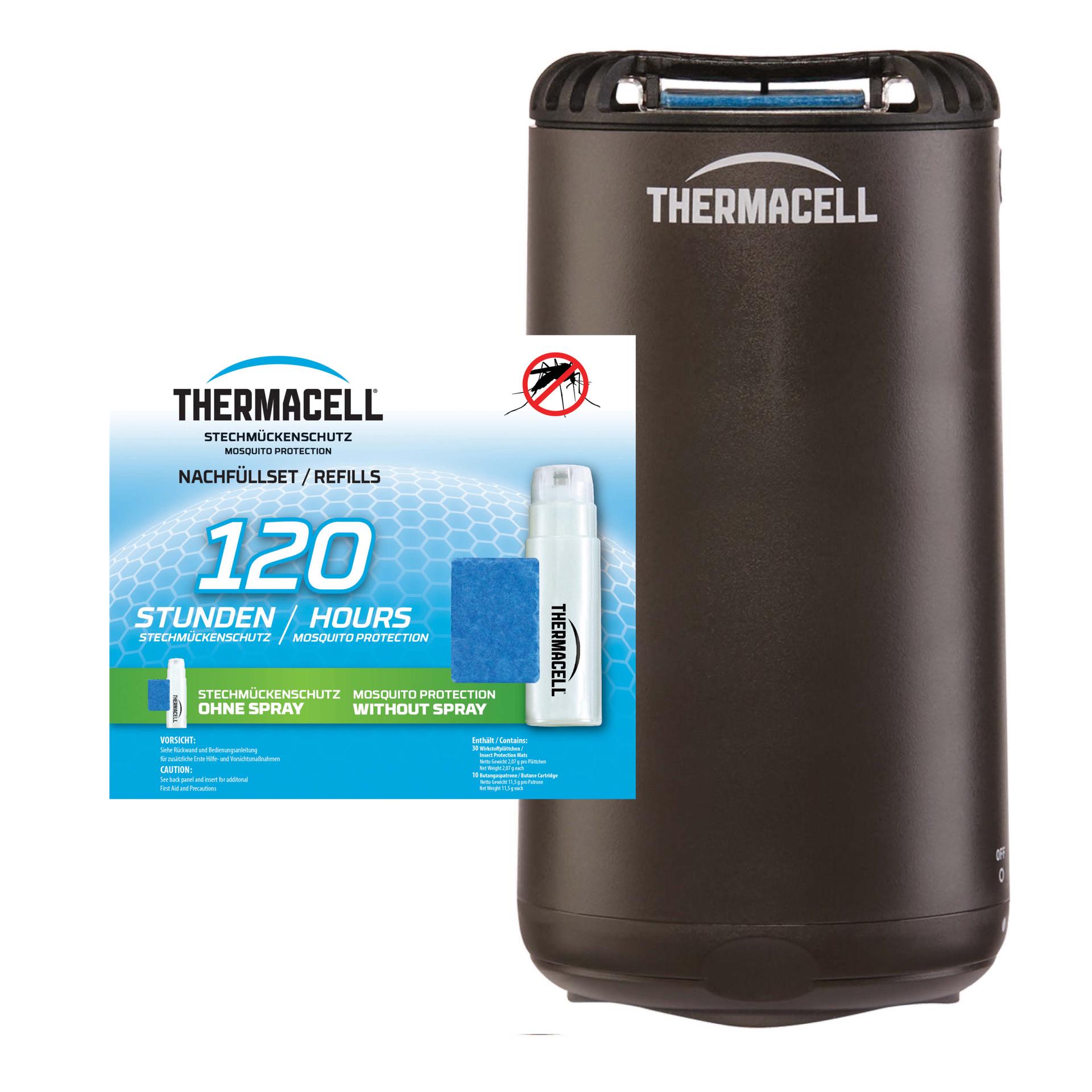 Mückenschutz Set: HALOmini Schwarz + Nachfüllpack 120Std