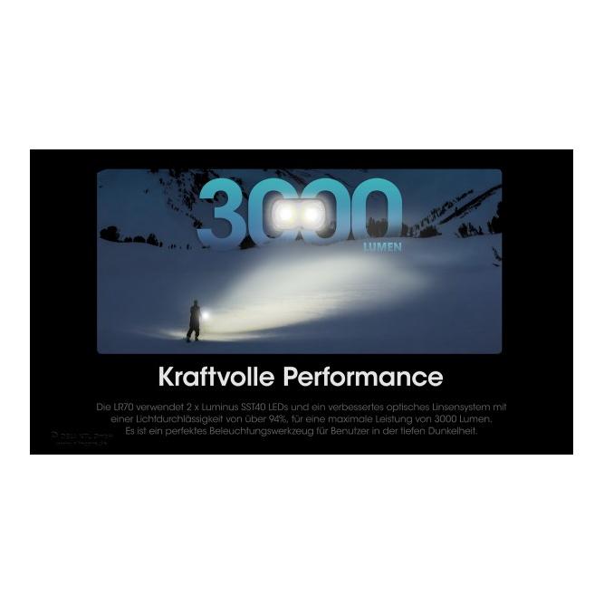 LR70 - 3000 Lumen mit Powerbank
